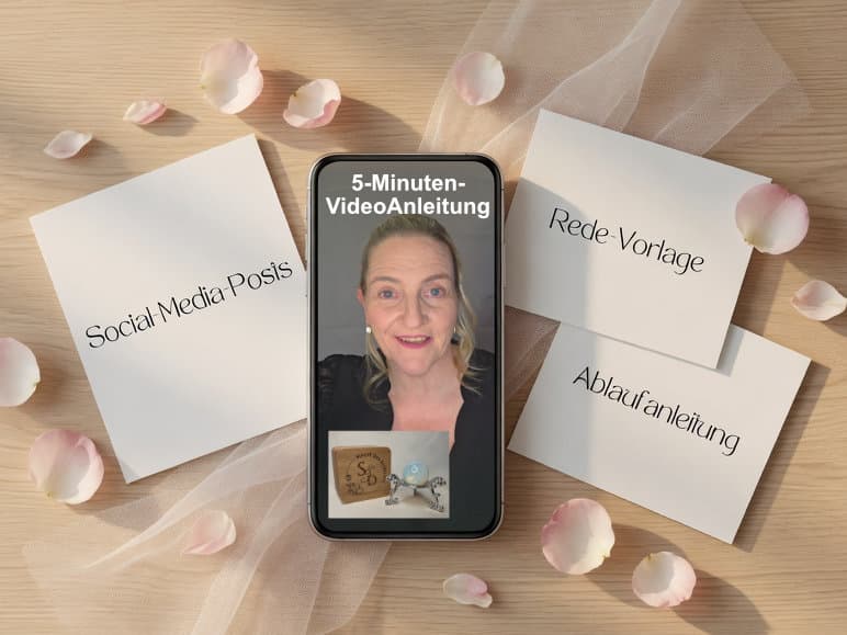 Kostenloses Starter-Paket mit Video, Vorlage und Anleitungen für Trauredner