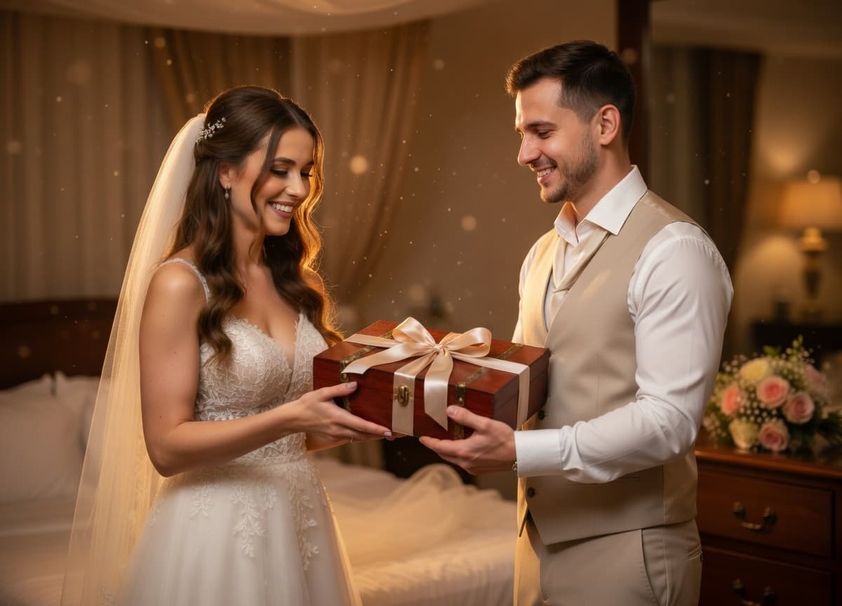 Brautpaar mit der Magie der Momente Box